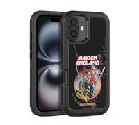 Head Case Designs Officially Licensed Iron Maiden England Tours Ultra-Armoured Shockproof Case [Military Grade Protection] Compatible With Apple iPhone 16