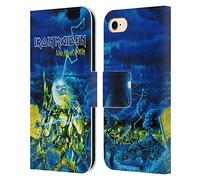 Head Case Designs Officially Licensed Iron Maiden Live After Death Tours Leather Wallet Case Compatible With Apple iPhone 7/8 / SE 2020 & 2022