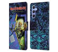 Head Case Designs Officially Licensed Iron Maiden No Prayer Album Covers Leather Wallet Case Compatible With Samsung Galaxy A34 5G