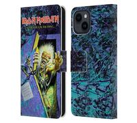 Head Case Designs Officially Licensed Iron Maiden No Prayer Album Covers Leather Wallet Case Compatible With Apple iPhone 15