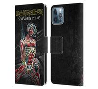 Head Case Designs Officially Licensed Iron Maiden Somewhere Album Covers Leather Wallet Case Compatible With Apple iPhone 12 / iPhone 12 Pro
