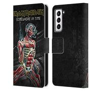 Head Case Designs Officially Licensed Iron Maiden Somewhere Album Covers Leather Wallet Case Compatible With Samsung Galaxy S21 5G