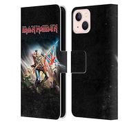 Head Case Designs Officially Licensed Iron Maiden Trooper 2016 Art Leather Wallet Case Compatible With Apple iPhone 13