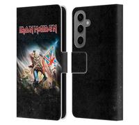 Head Case Designs Officially Licensed Iron Maiden Trooper 2016 Art Leather Wallet Case Compatible With Samsung Galaxy S25