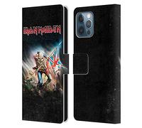 Head Case Designs Officially Licensed Iron Maiden Trooper 2016 Art Leather Wallet Case Compatible With Apple iPhone 12 Pro Max