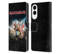 Head Case Designs Officially Licensed Iron Maiden Trooper 2016 Art Leather Wallet Case Compatible With Samsung Galaxy S25 Edge