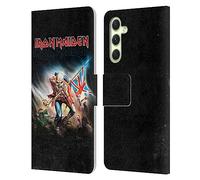 Head Case Designs Officially Licensed Iron Maiden Trooper 2016 Art Leather Wallet Case Compatible With Samsung Galaxy A54 5G