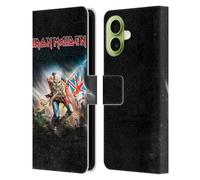 Head Case Designs Officially Licensed Iron Maiden Trooper 2016 Art Leather Wallet Case Compatible With Apple iPhone 17