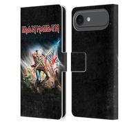 Head Case Designs Officially Licensed Iron Maiden Trooper 2016 Art Leather Wallet Case Compatible With Apple iPhone 17 Air