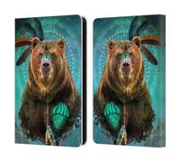 Head Case Designs Officially Licensed Jena DellaGrottaglia Bear Animals Leather Wallet Case Compatible With Amazon Kindle 11th Gen (2024)