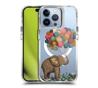 Head Case Designs Officially Licensed JK Stewart Elephant Holding Balloon Art Collection Shockproof Bumper Case [Military Grade Protection] Compatible with iPhone 13 Pro and Compatible with MagSafe