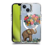 Head Case Designs Officially Licensed JK Stewart Elephant Holding Balloon Art Collection Shockproof Bumper Case [Military Grade Protection] Compatible with iPhone 14 and Compatible with MagSafe