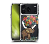 Head Case Designs Officially Licensed JK Stewart Elephant Holding Balloon Art Collection Shockproof Bumper Case [Military Grade] Compatible with Apple iPhone 17 Pro and Compatible with MagSafe