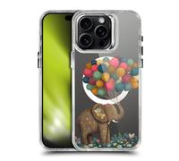 Head Case Designs Officially Licensed JK Stewart Elephant Holding Balloon Art Collection Shockproof Bumper Case [Military Grade] Compatible with Apple iPhone 15 Pro Max and Compatible with MagSafe