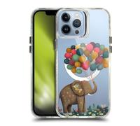 Head Case Designs Officially Licensed JK Stewart Elephant Holding Balloon Art Collection Shockproof Bumper Case [Military Grade] Compatible with iPhone 13 Pro Max and Compatible with MagSafe
