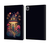 Head Case Designs Officially Licensed JK Stewart Mushroom Cottage Night Garden Graphics Leather Wallet Case Compatible With Apple iPad Pro 12.9 2020/2021/2022