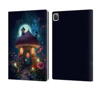 Head Case Designs Officially Licensed JK Stewart Mushroom House Graphics Leather Wallet Case Compatible With Apple iPad Pro 12.9 2020/2021/2022