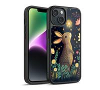 Head Case Designs Officially Licensed JK Stewart Rabbit Catching Falling Star Art Gel Armour Case [Military Grade Protection] Compatible With Apple iPhone 14