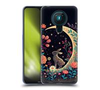 Head Case Designs Officially Licensed JK Stewart Rabbit On Crescent Moon Key Art Soft Gel Case Compatible With Nokia 5.3