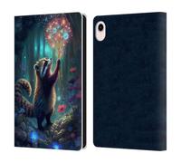 Head Case Designs Officially Licensed JK Stewart Raccoon Key Art Leather Wallet Case Compatible With Apple iPad mini (2021/2024)