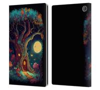 Head Case Designs Officially Licensed JK Stewart Tree With Small Door In Trunk Key Art Leather Wallet Case Compatible With Amazon Fire Max 11 2023