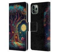 Head Case Designs Officially Licensed JK Stewart Tree With Small Door In Trunk Key Art Leather Wallet Case Compatible With Apple iPhone 11 Pro Max