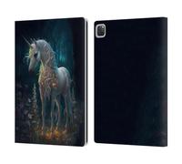 Head Case Designs Officially Licensed JK Stewart Unicorn Key Art Leather Wallet Case Compatible With Apple iPad Pro 12.9 2020/2021/2022