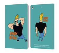 Head Case Designs Officially Licensed Johnny Bravo Character Graphics Leather Wallet Case Compatible With Apple iPad 10.2 2019/2020/2021