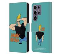 Head Case Designs Officially Licensed Johnny Bravo Character Graphics Leather Wallet Case Compatible with Samsung Galaxy S25 Ultra