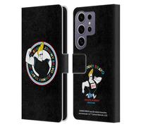 Head Case Designs Officially Licensed Johnny Bravo Logo Graphics Leather Wallet Case Compatible with Samsung Galaxy S25 Ultra