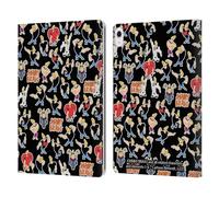 Head Case Designs Officially Licensed Johnny Bravo Pattern Graphics Leather Wallet Case Compatible With Apple iPad Air 13 2024/2025