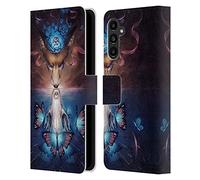Head Case Designs Officially Licensed Jonas JoJoesArt Jödicke Beautiful Death Wildlife 2 Leather Wallet Case Compatible With Samsung Galaxy A13 5G (2021)
