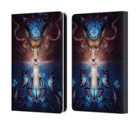 Head Case Designs Officially Licensed Jonas JoJoesArt Jödicke Beautiful Death Wildlife 2 Leather Wallet Case Compatible With Amazon Kindle 11th Gen (2024)