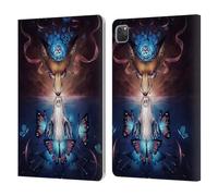 Head Case Designs Officially Licensed Jonas JoJoesArt Jödicke Beautiful Death Wildlife 2 Leather Wallet Case Compatible With Apple iPad Pro 11 2020/2021 / 2022