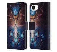 Head Case Designs Officially Licensed Jonas JoJoesArt Jödicke Beautiful Death Wildlife 2 Leather Wallet Case Compatible With Apple iPhone 16e