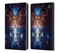 Head Case Designs Officially Licensed Jonas JoJoesArt Jödicke Beautiful Death Wildlife 2 Leather Wallet Case Compatible With Amazon Fire 7 2022