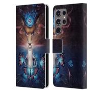 Head Case Designs Officially Licensed Jonas JoJoesArt Jödicke Beautiful Death Wildlife 2 Leather Wallet Case Compatible With Samsung Galaxy S24 Ultra 5G