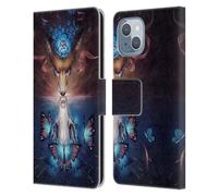 Head Case Designs Officially Licensed Jonas JoJoesArt Jödicke Beautiful Death Wildlife 2 Leather Wallet Case Compatible With Apple iPhone 14