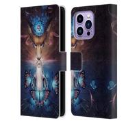 Head Case Designs Officially Licensed Jonas JoJoesArt Jödicke Beautiful Death Wildlife 2 Leather Wallet Case Compatible With Apple iPhone 14 Pro Max