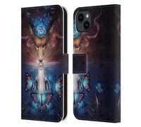 Head Case Designs Officially Licensed Jonas JoJoesArt Jödicke Beautiful Death Wildlife 2 Leather Wallet Case Compatible With Apple iPhone 15 Plus