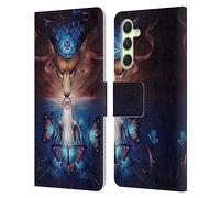 Head Case Designs Officially Licensed Jonas JoJoesArt Jödicke Beautiful Death Wildlife 2 Leather Wallet Case Compatible With Samsung Galaxy A54 5G