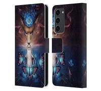 Head Case Designs Officially Licensed Jonas JoJoesArt Jödicke Beautiful Death Wildlife 2 Leather Wallet Case Compatible With Samsung Galaxy S23+ 5G