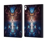 Head Case Designs Officially Licensed Jonas JoJoesArt Jödicke Beautiful Death Wildlife 2 Leather Wallet Case Compatible With Apple iPad Air 13 2024/2025