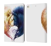 Head Case Designs Officially Licensed Jonas JoJoesArt Jödicke Day And Night Big Cats Leather Wallet Case Compatible With Apple iPad 9.7 2017 / iPad 9.7 2018