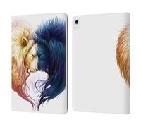 Head Case Designs Officially Licensed Jonas JoJoesArt Jödicke Day And Night Big Cats Leather Wallet Case Compatible With Apple iPad Air 13 2024/2025