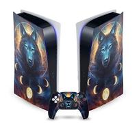 Head Case Designs Officially Licensed Jonas JoJoesArt Jödicke Dreamcatcher Wolf Art Mix Vinyl Faceplate Sticker Gaming Skin Decal Cover Compatible With Sony PS5 Digital & DualSense