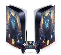 Head Case Designs Officially Licensed Jonas JoJoesArt Jödicke Dreamcatcher Wolf Art Mix Vinyl Faceplate Gaming Skin Decal Compatible With Sony PlayStation 5 PS5 Disc Console & DualSense Controller