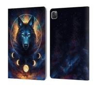 Head Case Designs Officially Licensed Jonas JoJoesArt Jödicke Dreamcatcher Wolf Wildlife 2 Leather Wallet Case Compatible With Apple iPad Pro 11 2020/2021 / 2022
