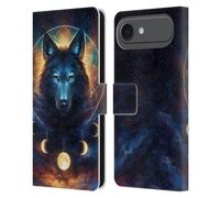 Head Case Designs Officially Licensed Jonas JoJoesArt Jödicke Dreamcatcher Wolf Wildlife 2 Leather Wallet Case Compatible With Apple iPhone 17 Air
