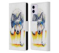 Head Case Designs Officially Licensed Jonas JoJoesArt Jödicke Drowning In Tears Wildlife Leather Wallet Case Compatible With Apple iPhone 11